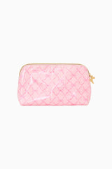 Printed Medium Travel Pouch - PINK PEPPERMINT