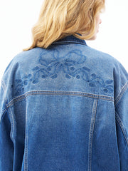 Wrangler x LoveShackFancy Oversized Denim Jacket