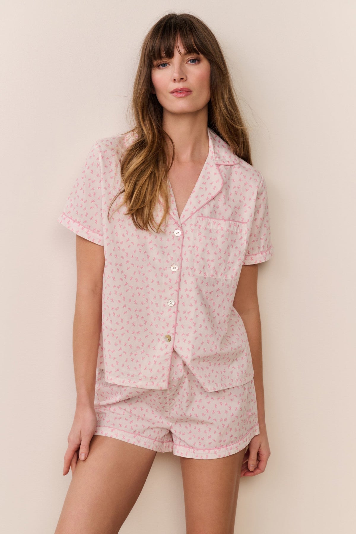 Midnight Haze Polo PJ Short Set
