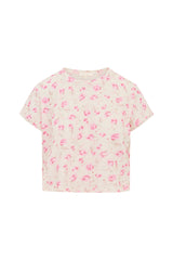 Rubin Cotton Cropped Tee - STERLING DUSK