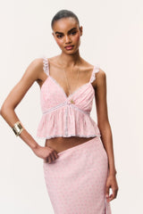 Nicoleta Floral Crepe Top