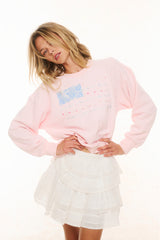 Palo Americana Fleece Pullover - WISTFUL PINK