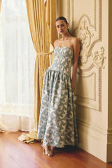 Lisette Sweetheart Gown in Sea Green