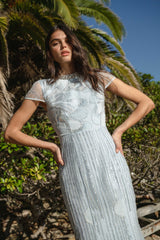 Annabelle Embellished Gown in Blue