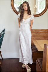 Epone Floral Puff Sleeve Maxi Dress