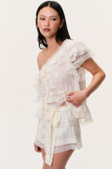 Emanuela Silk Lace Shorts