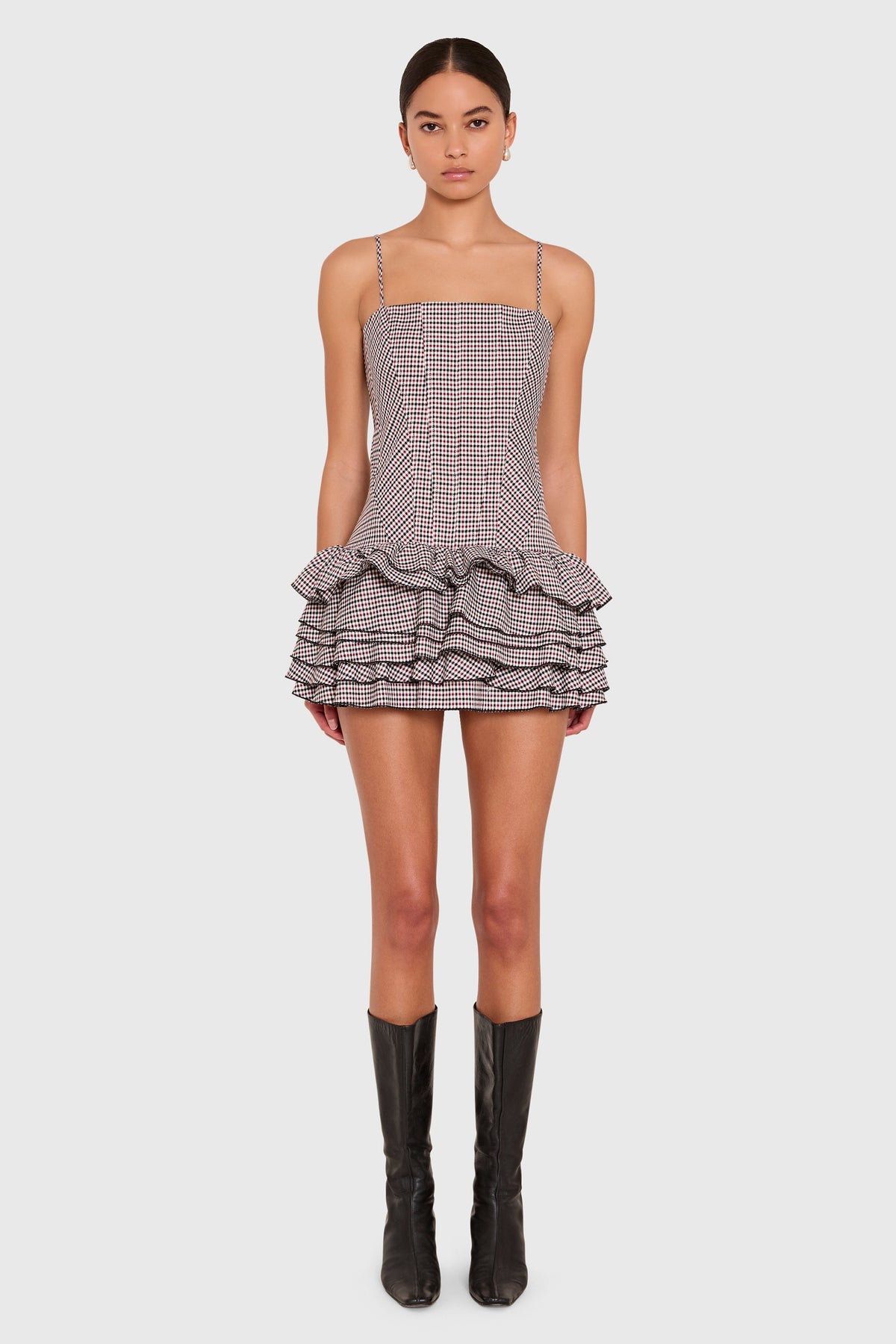 Laureline Romper in Cambridge Plaid