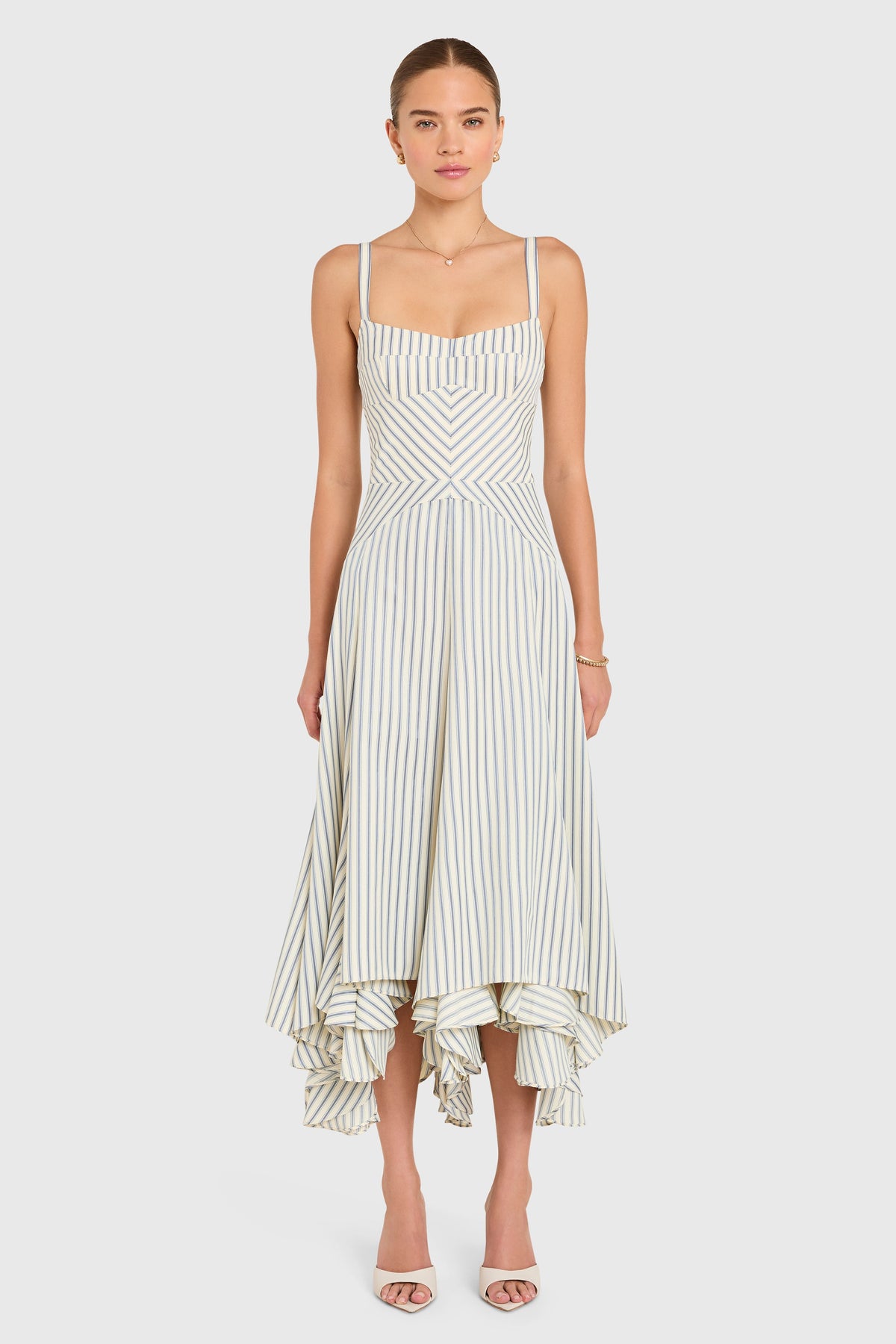 Monterey Dress in Oxford Stripe