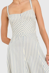 Monterey Dress in Oxford Stripe