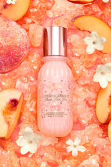 Mini Peach Pom Pom Hair & Body Perfume Mist with Candied Peach and Crystallized Sugar