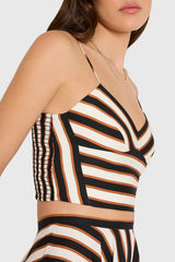 Spencer Top in Sabla Stripe