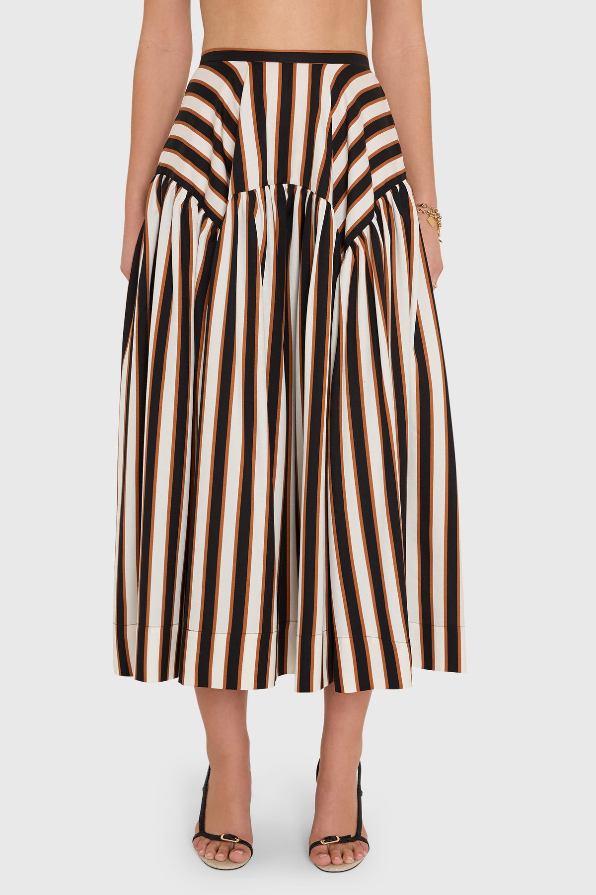 Spencer Midi Skirt in Sabla Stripe