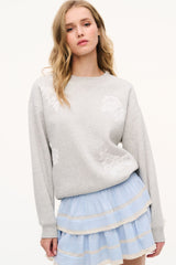 Havenleigh Lace Fleece Sweatshirt