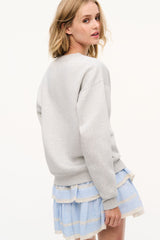 Havenleigh Lace Fleece Sweatshirt