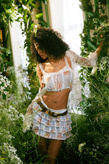 Broca Cotton Peony Print Crop Top