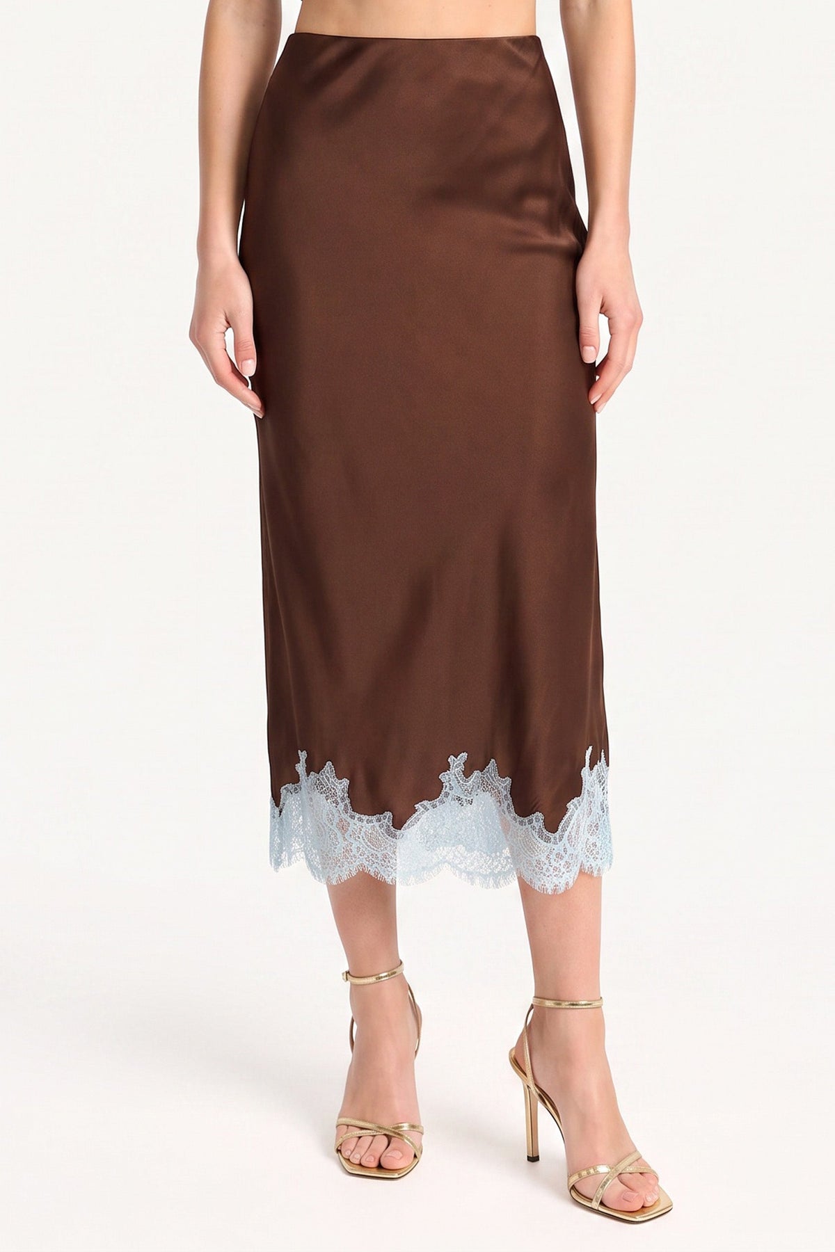 Audrie Silk Skirt