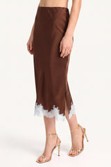 Audrie Silk Skirt