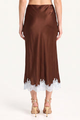 Audrie Silk Skirt