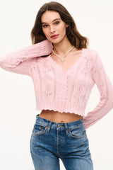Sibella Floral Pointelle Cardigan