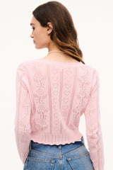Sibella Floral Pointelle Cardigan