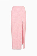 Silvia Floral Crepe Midi Skirt