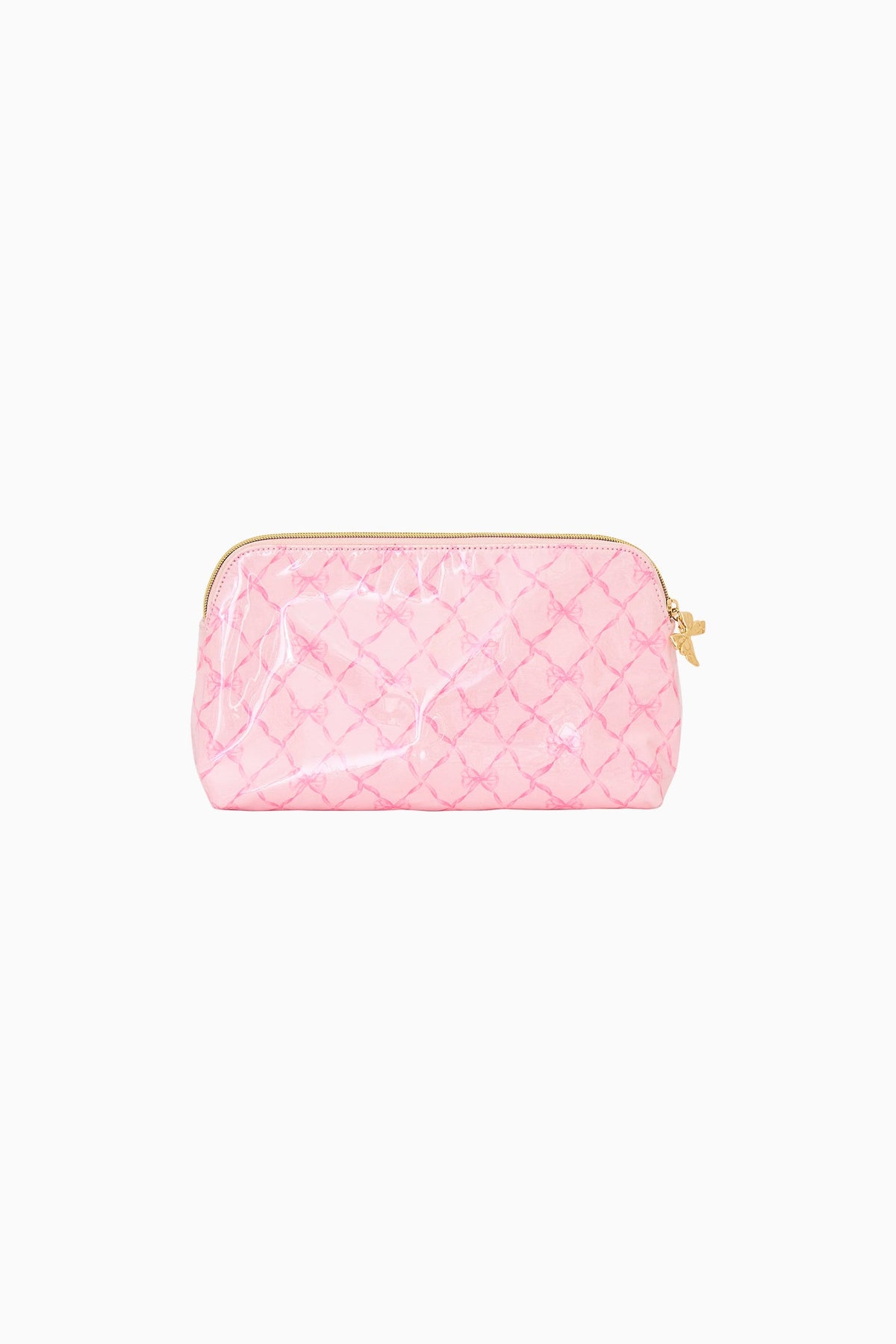 Printed Small Travel Pouch - PINK PEPPERMINT
