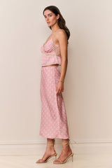 Castle Heirloom Print Midi Skirt