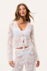 Stacellea Sheer Lace Top