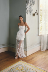 Lorina Sweetheart Gown in White