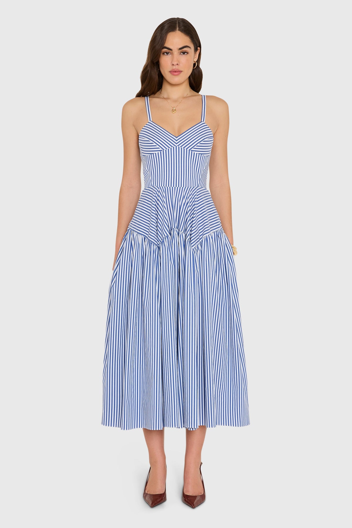 Spencer Midi Dress in Bayhaven Stripe