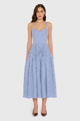 Spencer Midi Dress in Bayhaven Stripe