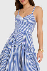 Spencer Midi Dress in Bayhaven Stripe
