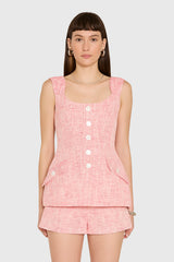 Amoretta Top in Palmira Tweed