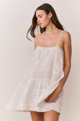 Vionett Cotton Victorian Mini Dress