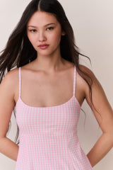 Vivianna Gingham Print Active Dress