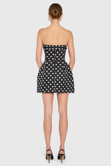 Lucienne Skort Romper in Polka Dot