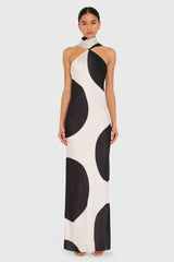 Ashton Maxi in Polka Dot