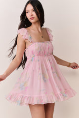 Zanira Floral Chiffon Mini Dress