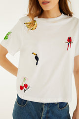 Off-White Cool Day Embroidered T-Shirt