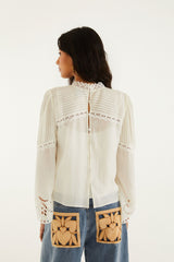 Off-White Richelieu Long Sleeve Blouse