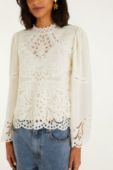 Off-White Richelieu Long Sleeve Blouse