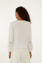 Off-White Richelieu Long Sleeve Blouse