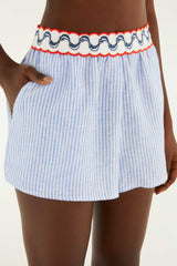 Shorts With Embroidery Detail