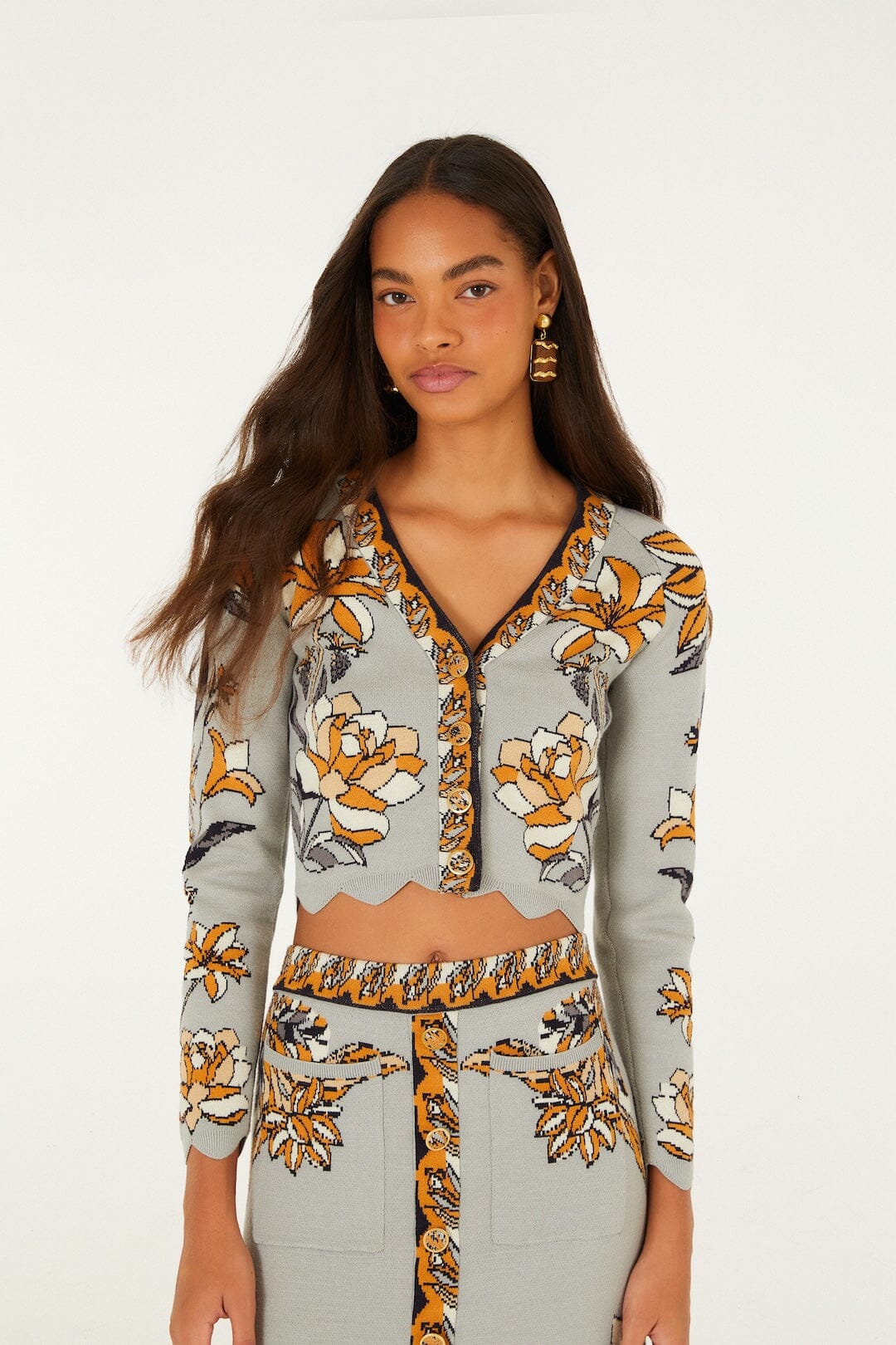Stained Glass Beauty Knit Crop Top