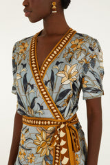 Stained Glass Beauty Wrap Mini Dress