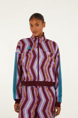 Zig Zag Stripes Lilac Adidas Tiro Jacket