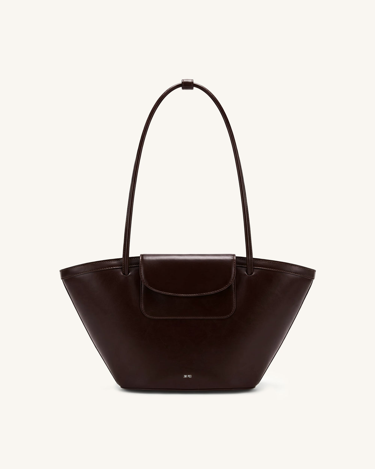 Corinne Pocket Tote Bag - Dark Brown