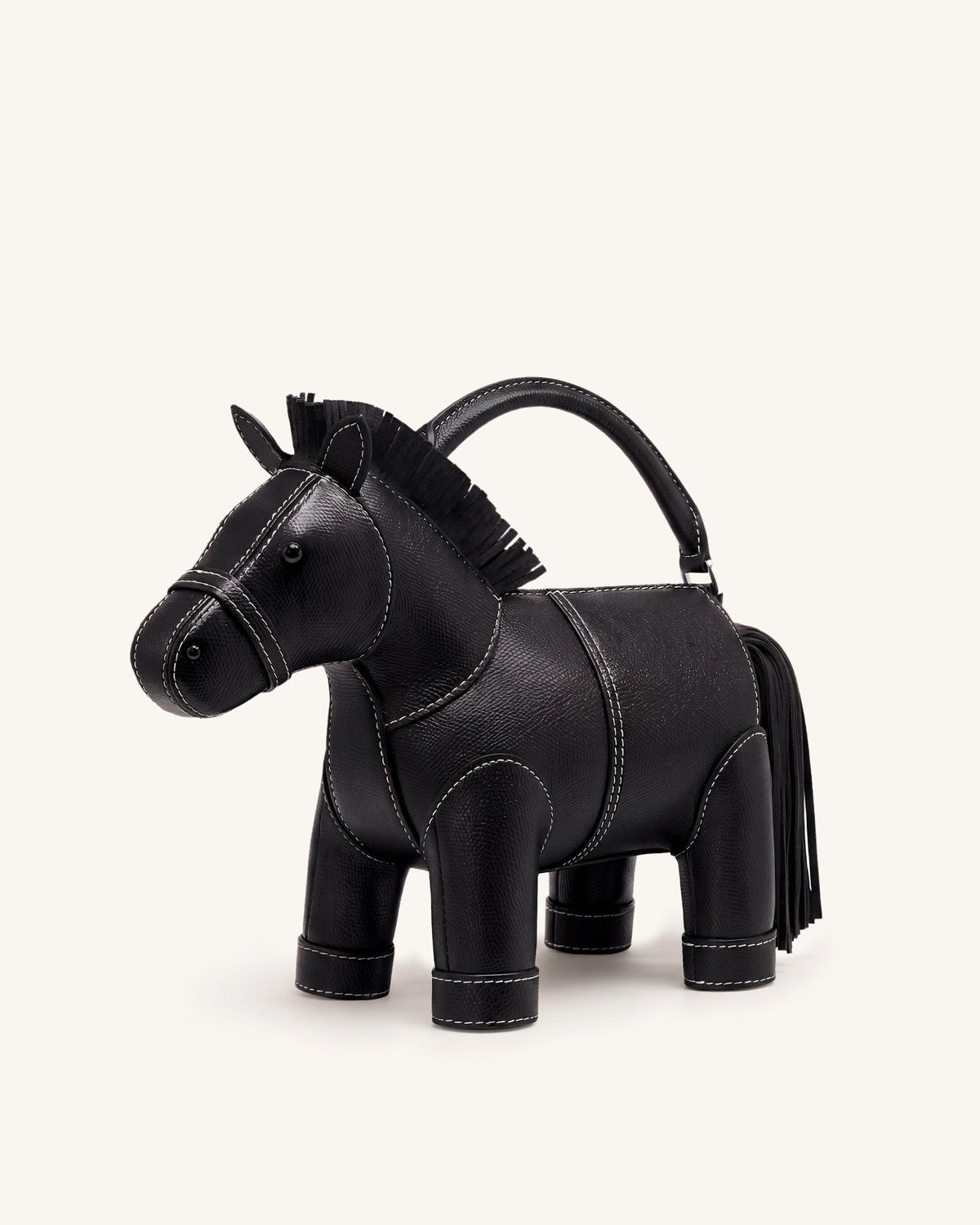 Harper Horse Top Handle Bag - Black