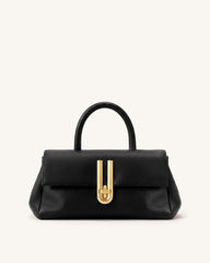 Evania U-Lock Top Handle Bag - Black