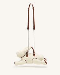 Bella Bunny Shaped Top Handle Bag - White